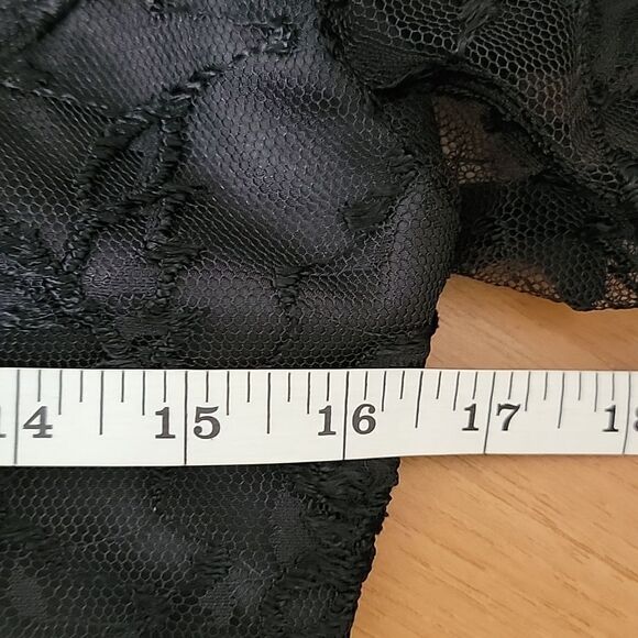 Vintage Union made black evening gown Size 10 - Picture 13 of 14